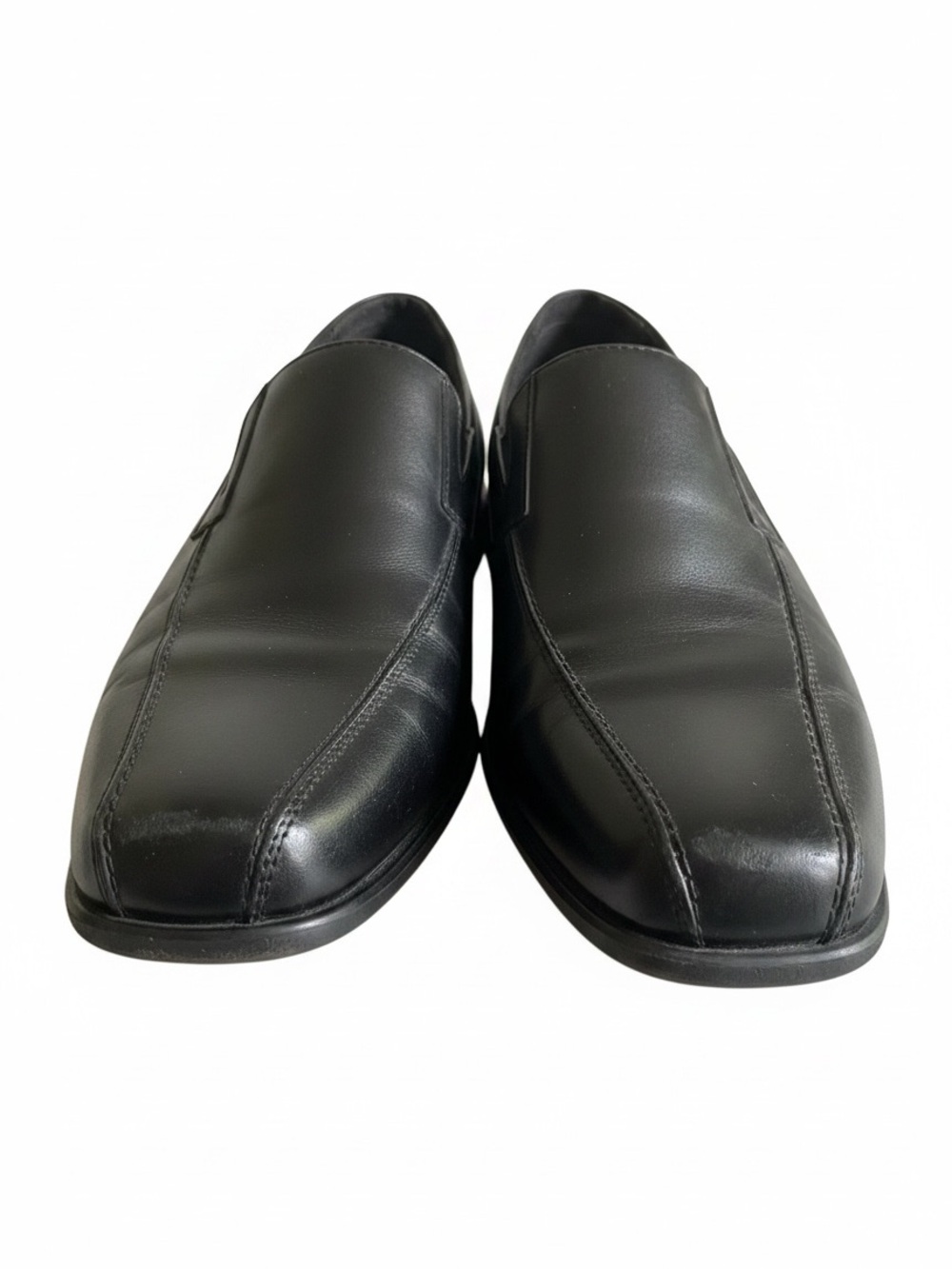 Florsheim Black Leather Slip-On Dress Loafers